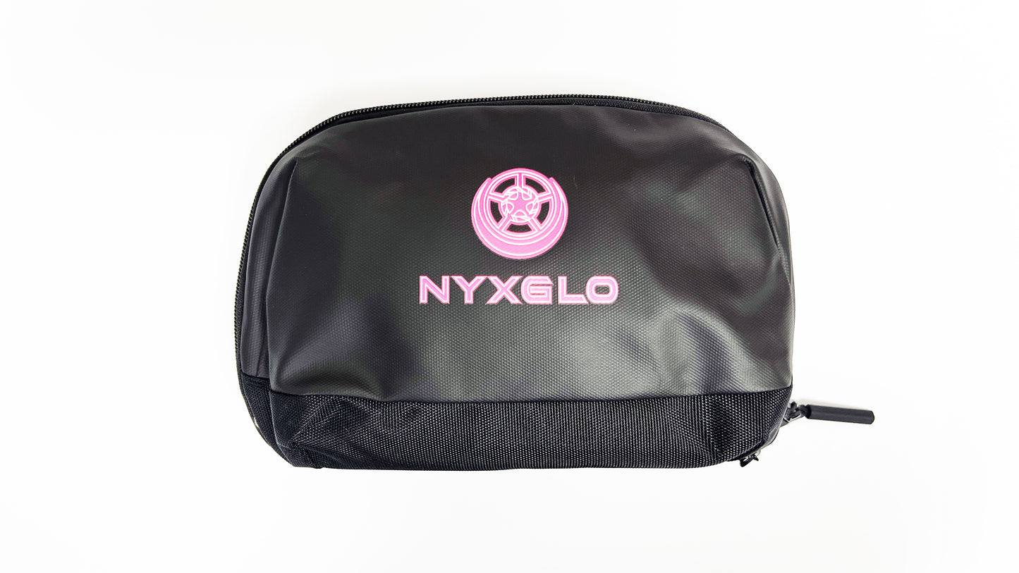 Nyxglo Tech Organizer Bag | Water-Resistant Cable & Gear Pouch for Motorcycle Riders